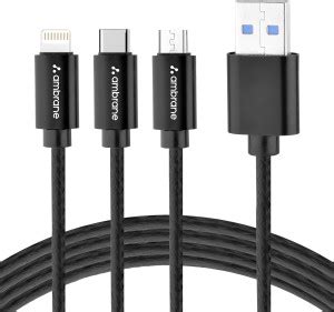 Ambrane USB Type C Cable 3 A 1.25 m Trio-11 - Ambrane : Flipkart.com