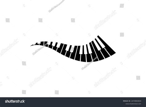 Musical Keyboard Keys Vector Illustration Stock Vector (Royalty Free ...