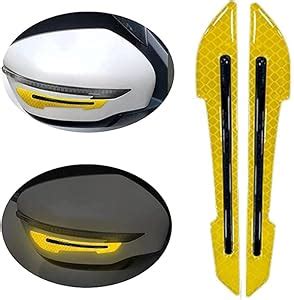 Mr Fix® 2 Pcs Car Reflective Stickers Super Reflective Rearview Mirror ...