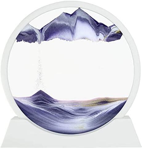 STAR WORK Moving Sand Art Decor - Round Moving Sand Art Frame, Sand Art ...