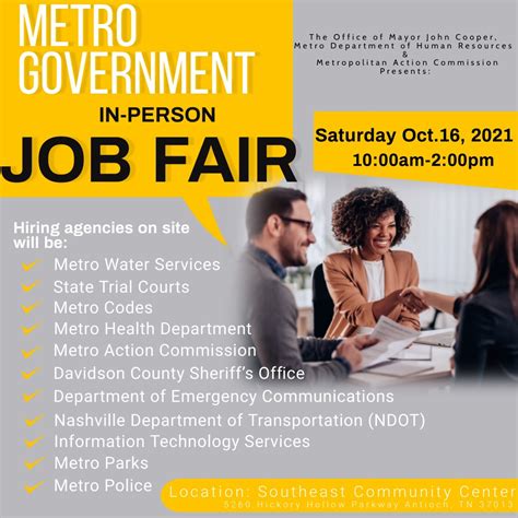 Metro government hosting job fair in Nashville Saturday