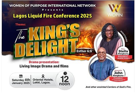 Women of Purpose International Network Lagos Liquid Fire Conference ...