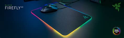 Razer Firefly V2 Micro Textured Gaming Mouse Mat with RGB Lighting ...