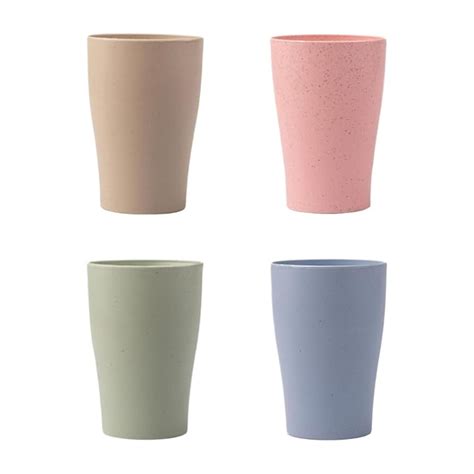 Buy Irida Naturals Multicolour Wheat Straw Unbreakable Tea Cups Set of ...