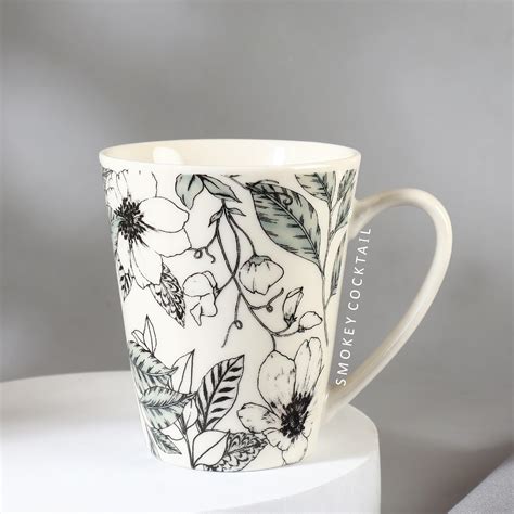 Buy SMOKEY COCKTAIL Blossomy Ceramic Coffee Mug Set of 1 | Gift to Best ...