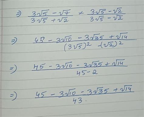 Simplify each of the following by rationalising the denominatorsa) 3√5 ...