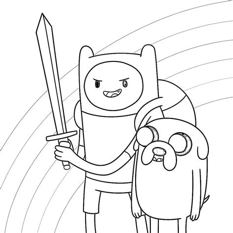 Coloriage Adventure Time à imprimer et dessin