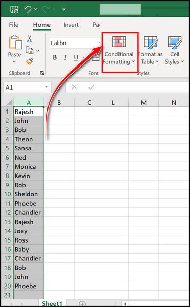 Conditional Formatting Excel Highlight Duplicate 的图像结果