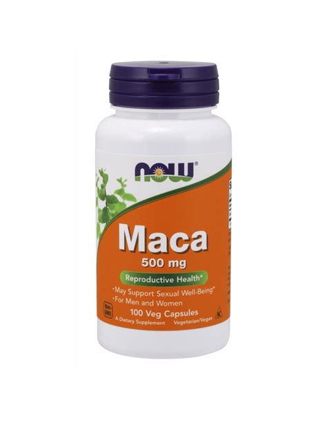 Now Maca 500 mg - 100 Cápsulas vegetales