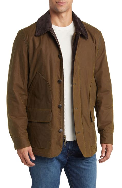 Brooks Brothers Waxed Cotton Chore Jacket - Olive Green | Editorialist