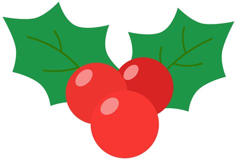 Christmas holly berries icon. Season decoration, winter plant fruits ...