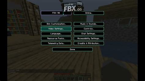 Image result for Minecraft Setting Menu