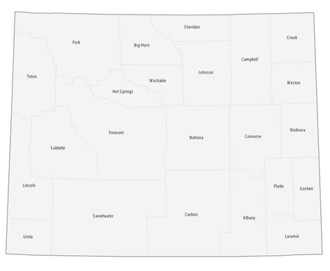 Wyoming County Map - GIS Geography