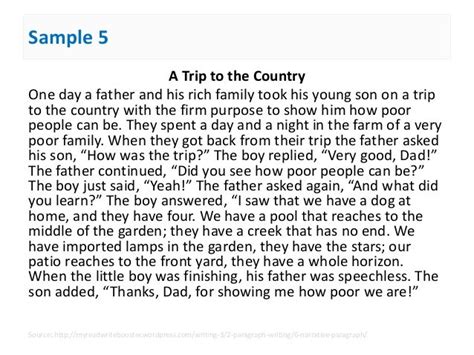 Narrative Paragraph Story Examples 的图像结果