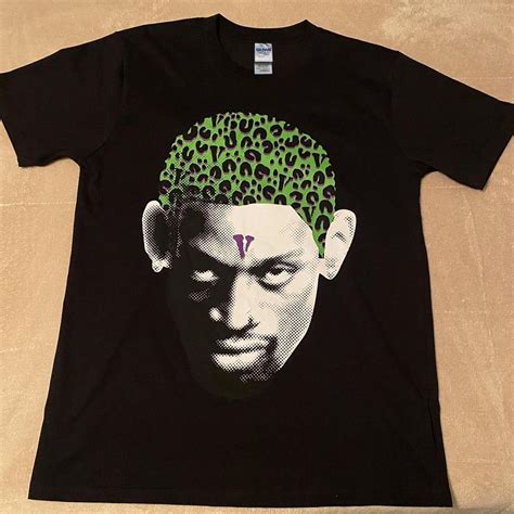 DENNIS RODMAN TSHIRT New Heavy cotton Size Large 22... - Depop