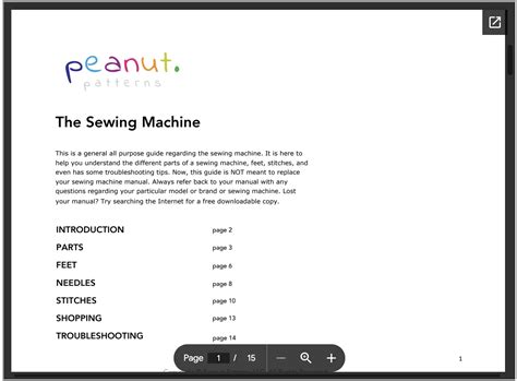 Image result for Sewing Machine Reference Guide