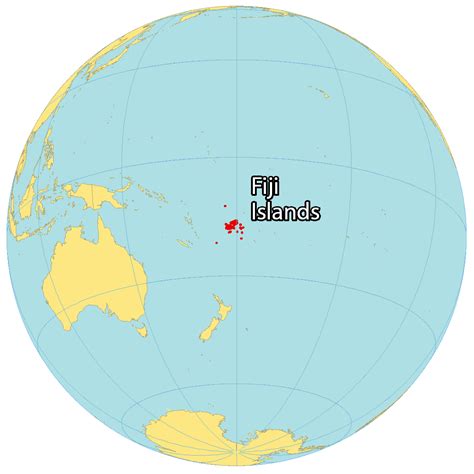 Map of Fiji Islands - GIS Geography