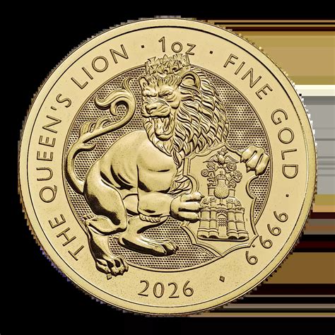 Buy 2026 1 oz UK Tudor Beasts 'Queens Lion' Gold Coin
