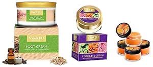 Vaadi Herbals Foot Cream, Clove & Sandal Oil, 150g & Lip Balm, Orange ...