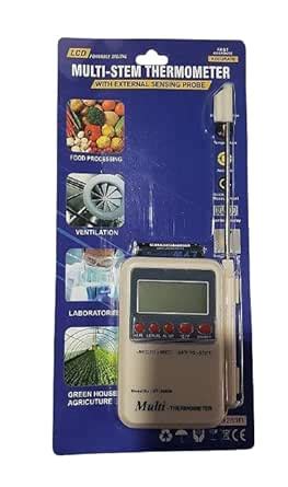 AjantaExports Multi stem thermometer with external sensing probe lcd ...