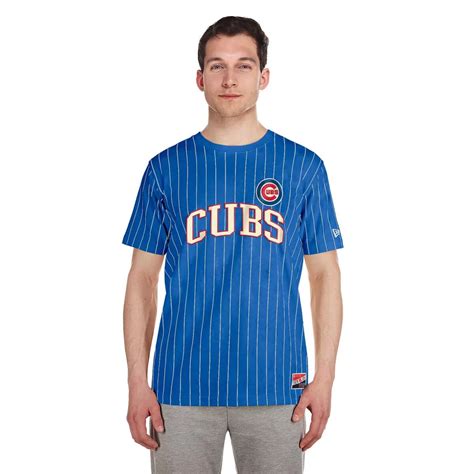 New Era MLB Chicago Cubs Throwback Pinstripe T-Shirt | Belk