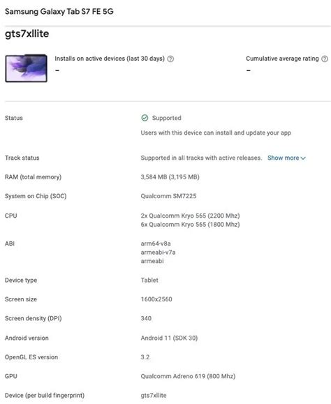 Cosa sappiamo sul tablet Samsung Galaxy Tab S7 FE 5G