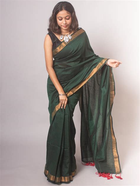 Bengal Cotton Khaadi Saree - 20435 – AEVUM