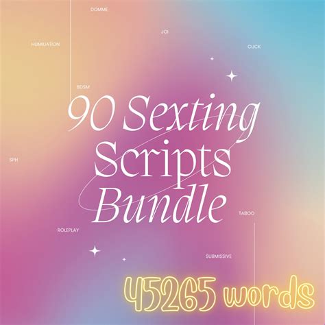 Onlyfans Scripts Bundle, 90 Sexting Script Bundle, Joi Sexting Script Bundle, Nsfw Content ...
