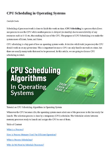 CPU Scheduling in Operating Systems - CPU Scheduling in Operating ...