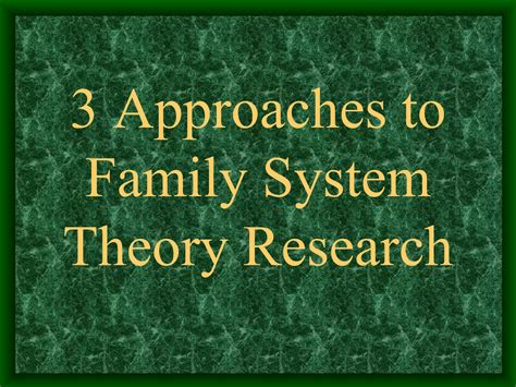 Family Systems Theory | PPT
