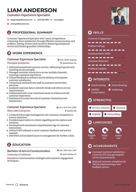 10+ Customer Experience Specialist Resume Samples & Templates for 2025