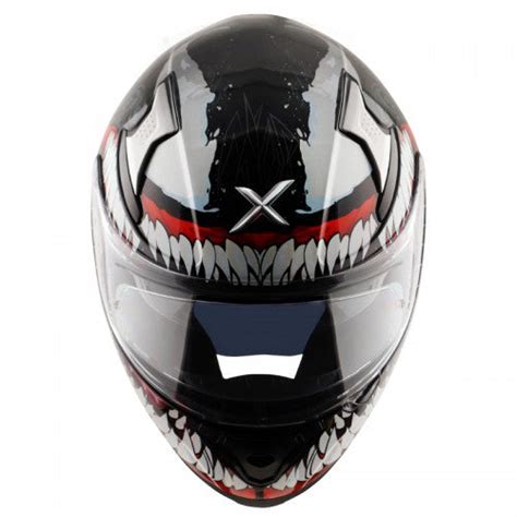 AXOR Apex Marvel Venom Gloss Black Red Helmet– Moto Central
