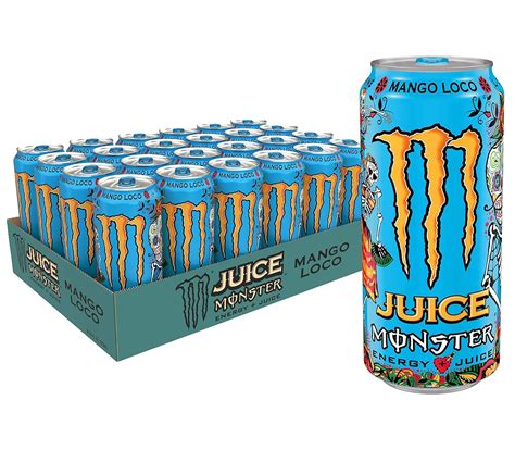 Amazon.com : Monster Energy Juice Monster Mango Loco,16 Ounce, 384 ...