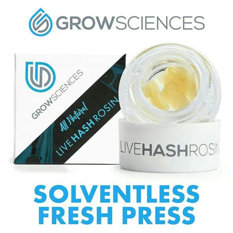 Secret Triangle Live Hash Rosin Fresh Press (1g) - Grow Sciences