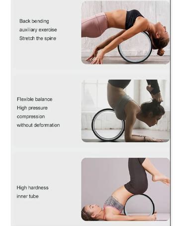 Krevia Inner ABS Yoga Wheel Yoga wheel Circle Roller Gym Workout Back ...
