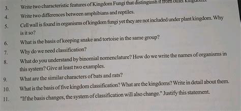 3. Write two characteristic features of | StudyX