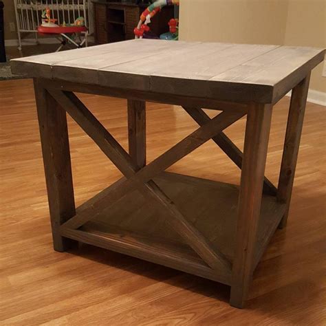 Image result for Rustic X End Table