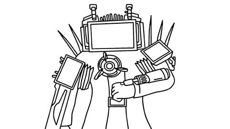 30 Coloring TV Man free - Download or color online