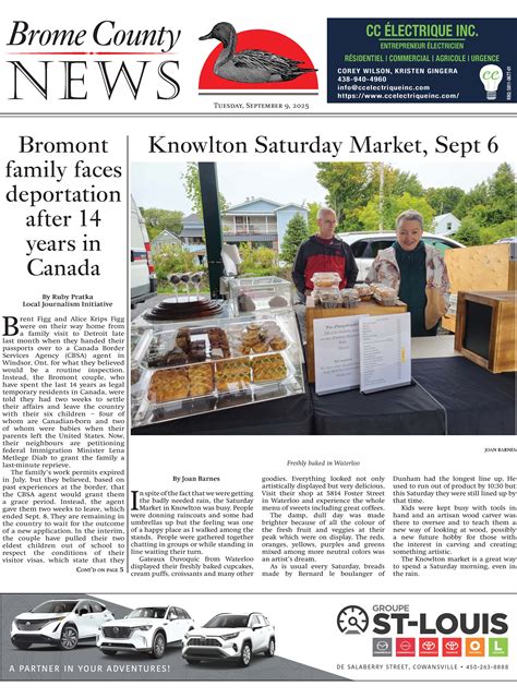 Brome County News, September 9 2025 - Brome County News