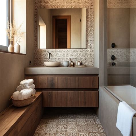 15 Modern Wooden Brown Bathroom Design Ideas and Photos 2026