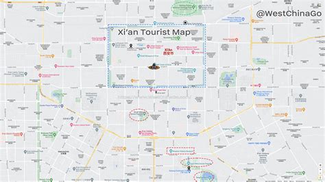 Detailed Map Of Xian China