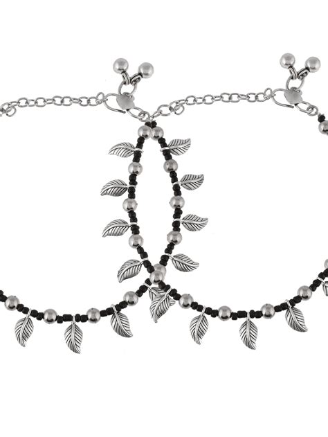 Shop Silver Anklets & Toe Rings Online | Dastoor Jewels – DASTOOR