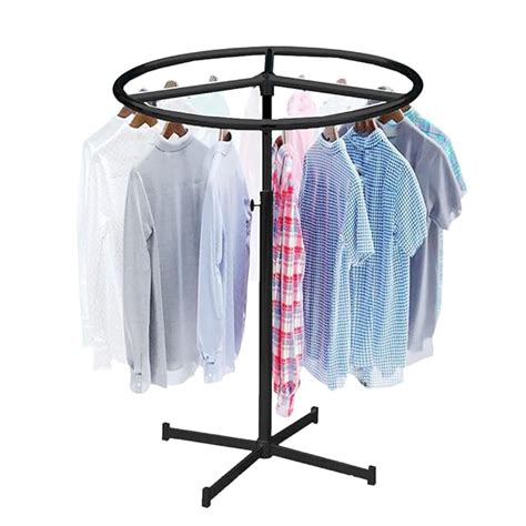 LOCOMOTO Solid Metal Clothing Rail Free Standing Hanger Stand