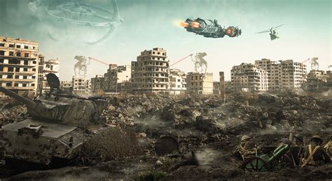 Alien Civilization Matte Painting 的图像结果