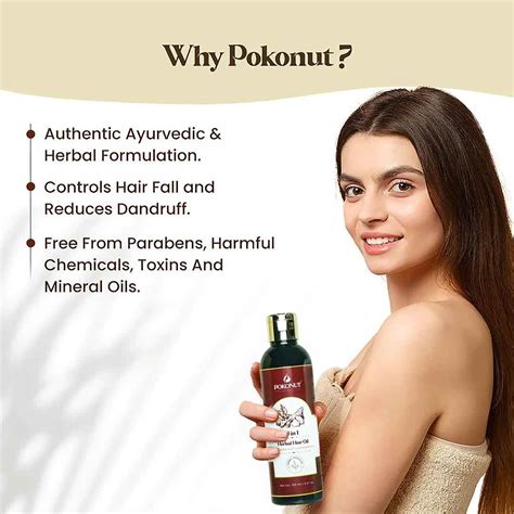 Buy best Herbal Hair Oil in India | Pokonut | 150ml