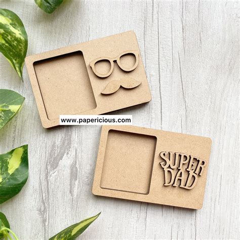Pre Marked MDF Base - Super Dad frames