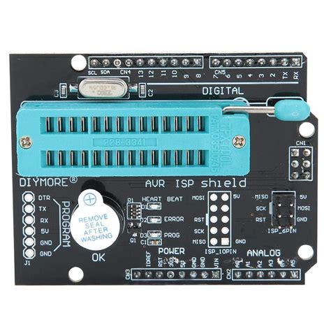 Jectse 1 Pcs Programmer Expansion Board, AVR ISP Shield, Burning ...
