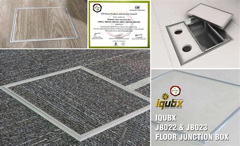 IQUBX Aluminium Floor Junction Box & cable Trunking Systems