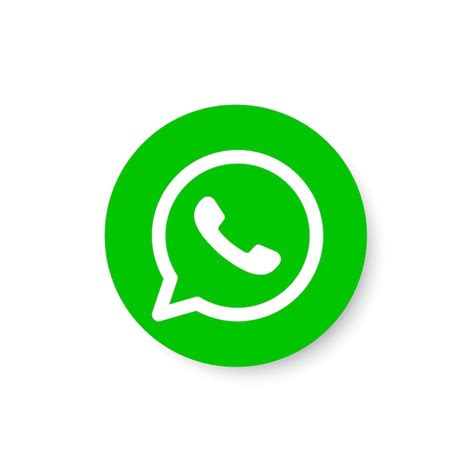 Circle whatsapp logotype icon social media app network application ...