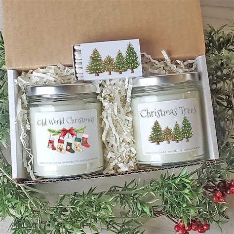 Christmas Candle Gift Box, Holiday Scented Candles Gift Set For Her, S ...